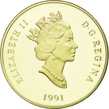 Coin, Canada, Elizabeth II, 100 Dollars, 1991, Royal Canadian Mint, KM 180