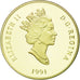 Coin, Canada, Elizabeth II, 100 Dollars, 1991, Royal Canadian Mint, KM 180