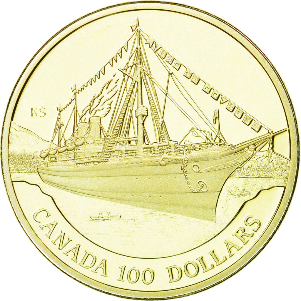 Coin, Canada, Elizabeth II, 100 Dollars, 1991, Royal Canadian Mint, KM 180