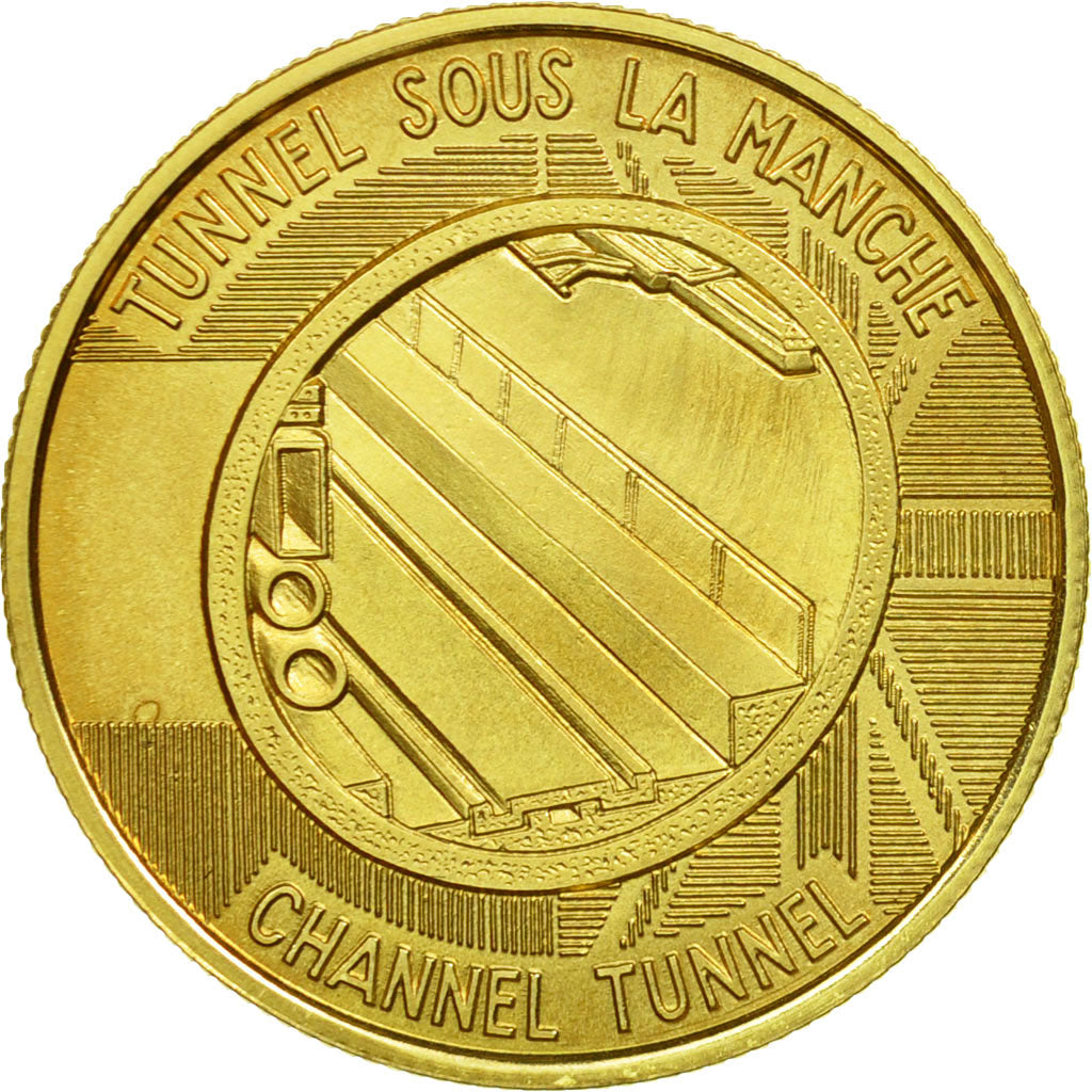France, Token, Tunnel sous la Manche - First Junction, History, 1990, MS(63)