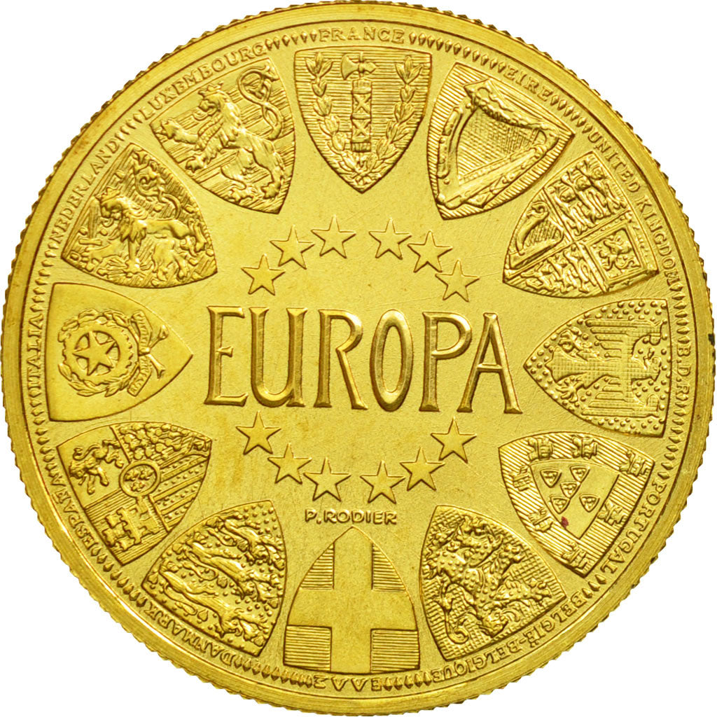 Frankrijk, Medaille, France - Europa, History, 1990, UNC-, Goud