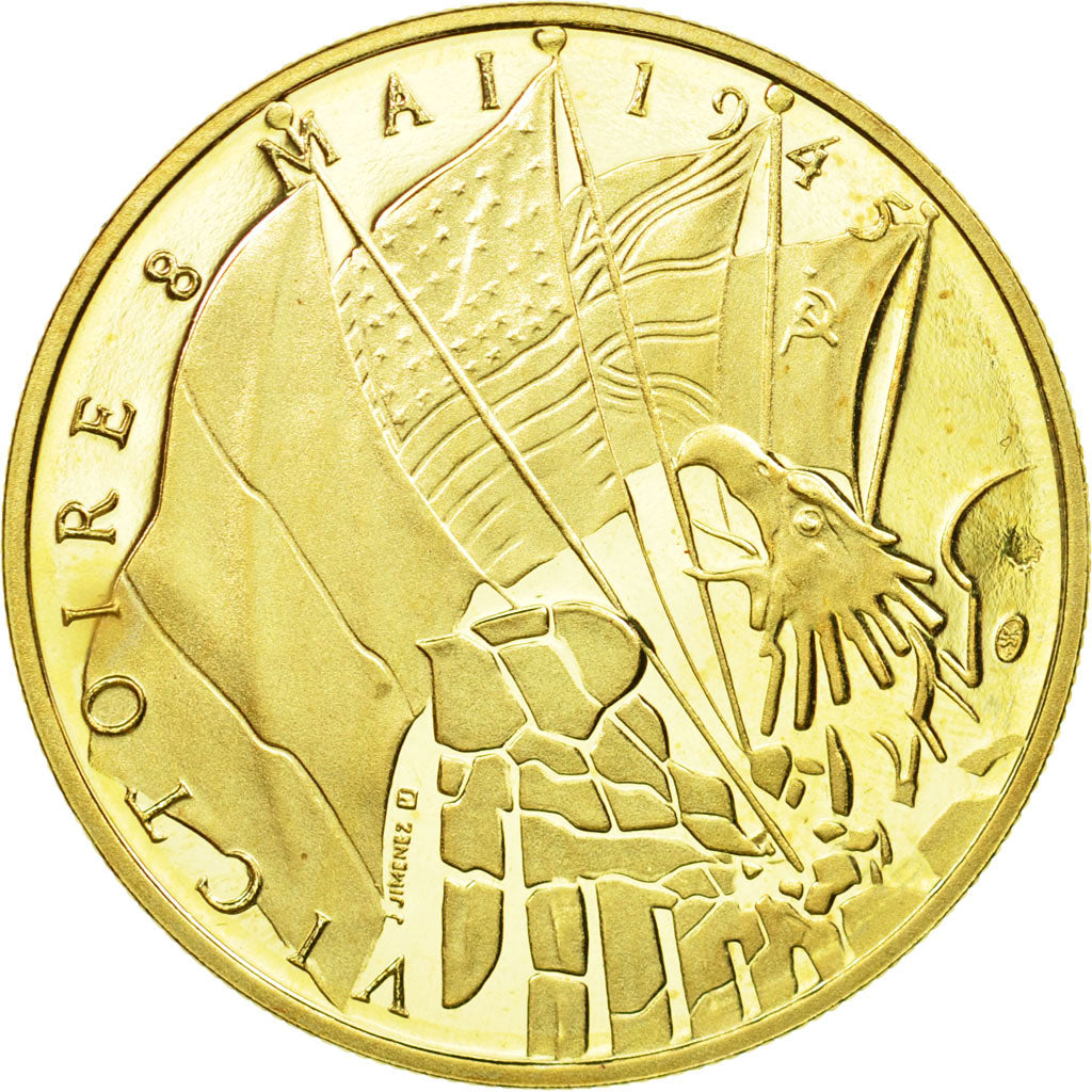 France, Medal, Victoire 8 Mai 1945, History, MS(64), Gold