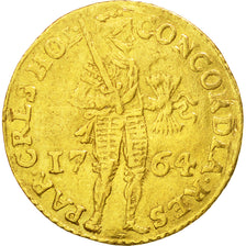 Coin, Netherlands, HOLLAND, Ducat, 1764, EF(40-45), Gold, KM:12.3
