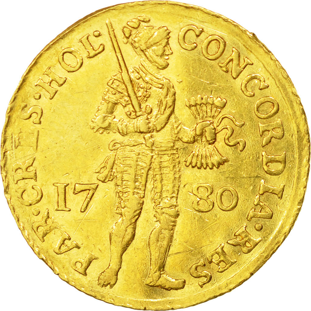 Monnaie, Pays-Bas, HOLLAND, Ducat, 1780, TTB+, Or, KM:12.3
