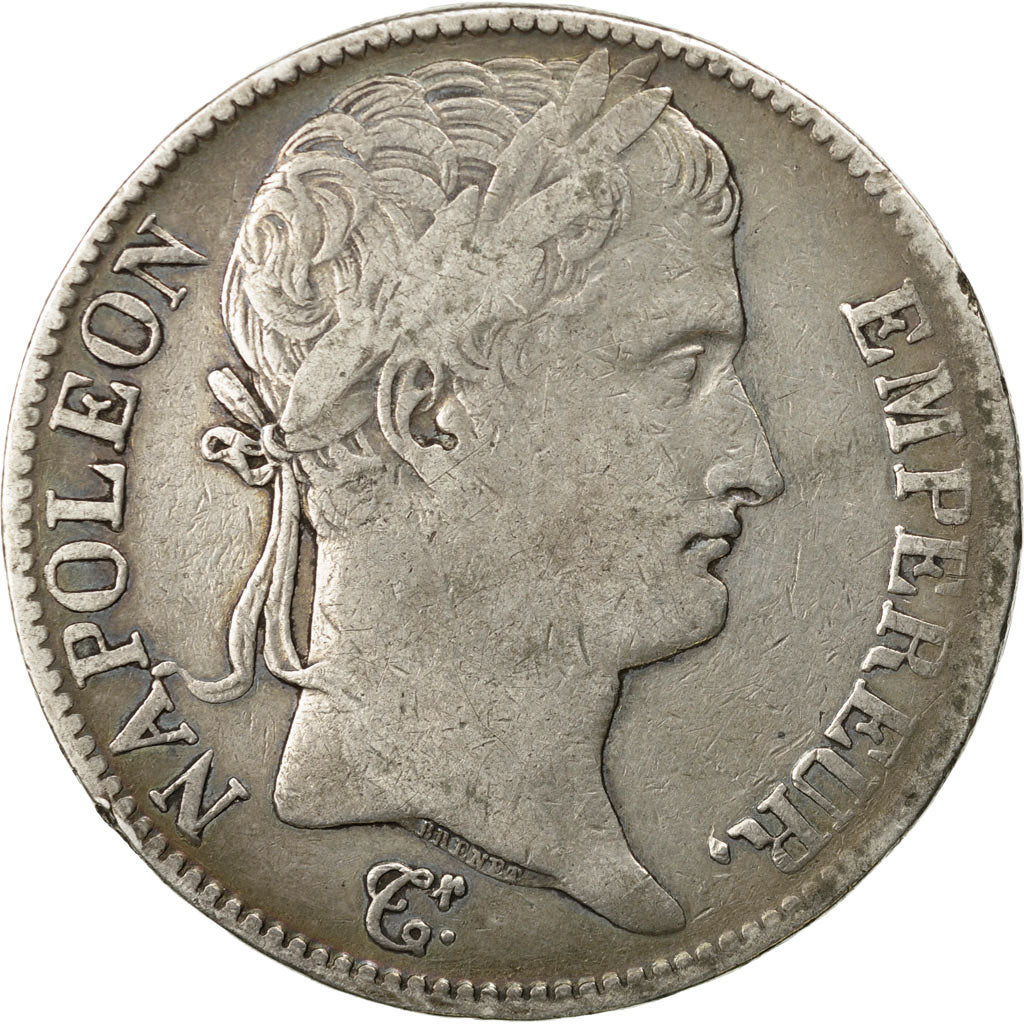 Coin, France, Napoléon I, 5 Francs, 1812, Lyons, VF(30-35), Silver, KM:694.5