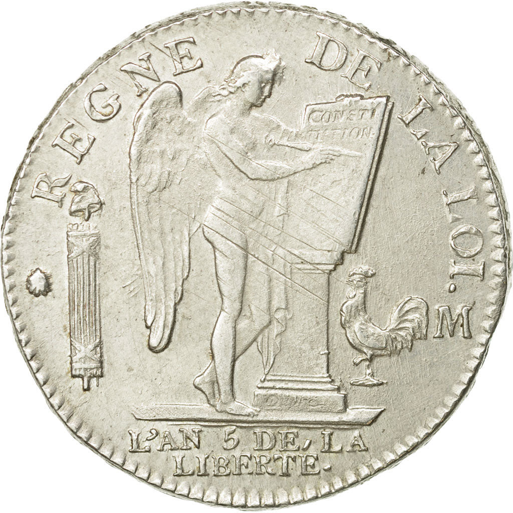 Munten, Frankrijk, Écu de 6 livres françois, 6 Livres, 1793, Toulouse, KM 615.9