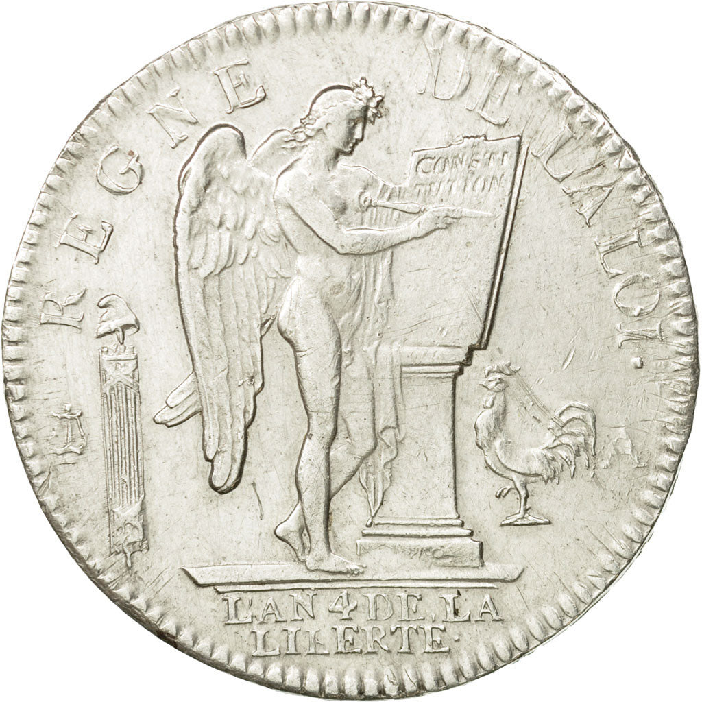 Moneda, Francia, Écu de 6 livres françois, 6 Livres, 1792, Paris, MBC+, KM 615.1
