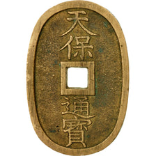 Coin, Japan, 100 Mon, Tempo Tsuho, (1835-1870), EF(40-45), Bronze, KM:7