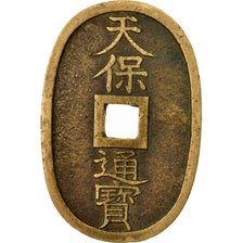 Moneta, Giappone, 100 Mon, Tempo Tsuho, (1835-1870), BB, Bronzo, KM:7