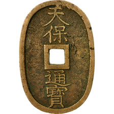 Monnaie, Japon, 100 Mon, Tempo Tsuho, (1835-1870), TTB, Bronze, KM:7