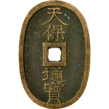 Monnaie, Japon, 100 Mon, Tempo Tsuho, (1835-1870), TTB, Bronze, KM:7