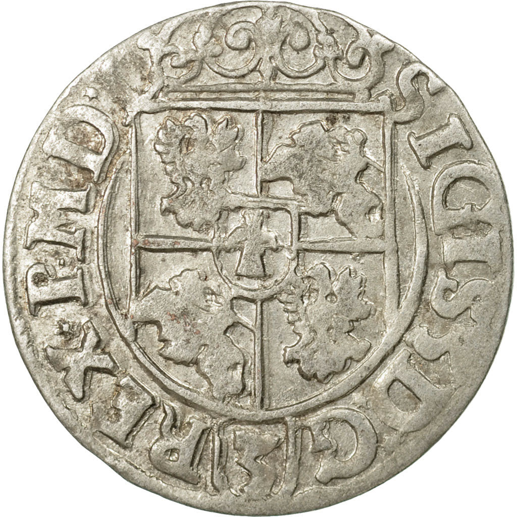 Coin, Poland, Sigismund III, 3 Polker, 3 Poltorak - 1 Kruzierz, 1620, AU(55-58)