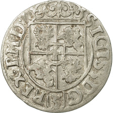 Coin, Poland, Sigismund III, 3 Polker, 3 Poltorak - 1 Kruzierz, 1620, AU(55-58)