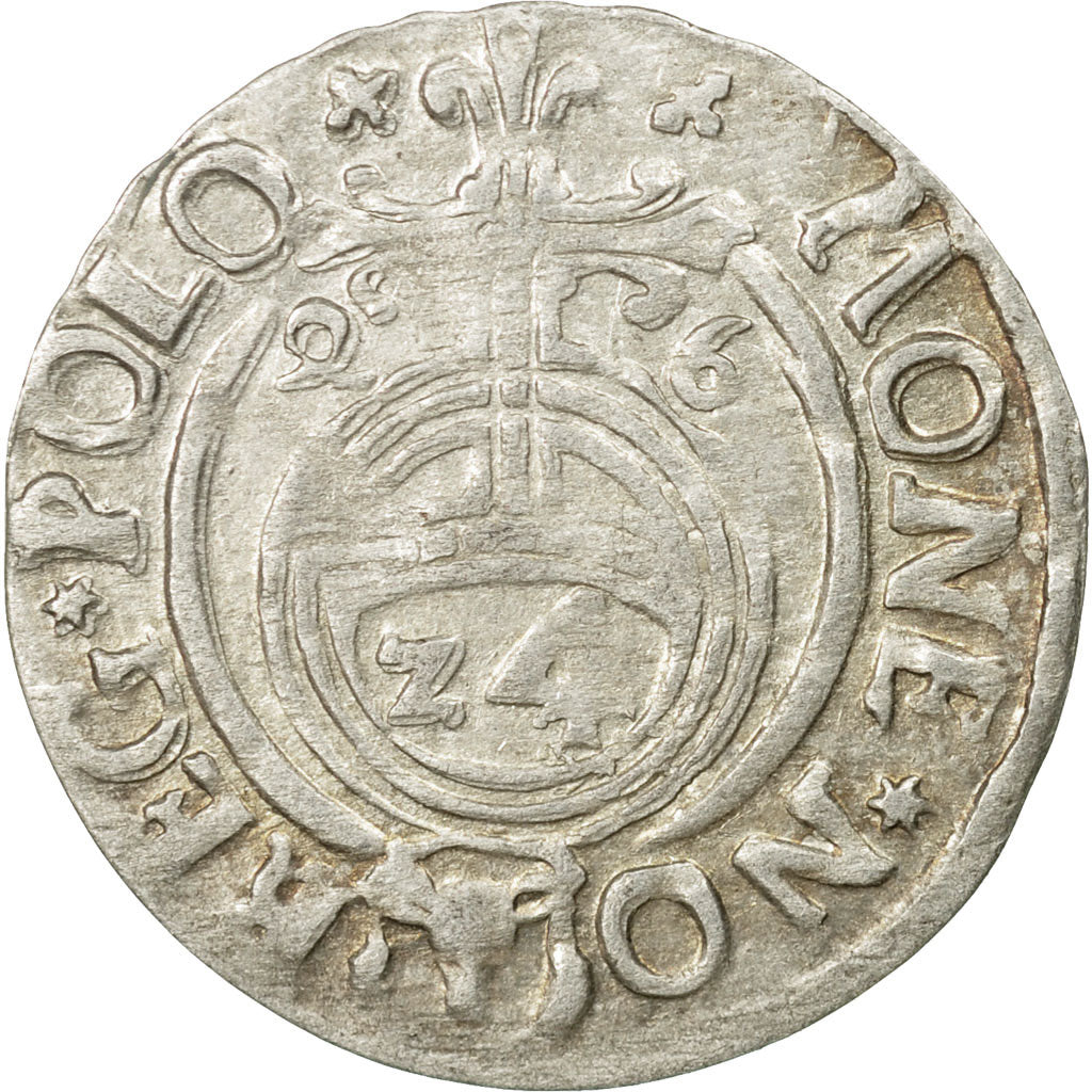 Coin, Poland, Sigismund III, 3 Polker, 3 Poltorak - 1 Kruzierz, 1626, AU(55-58)
