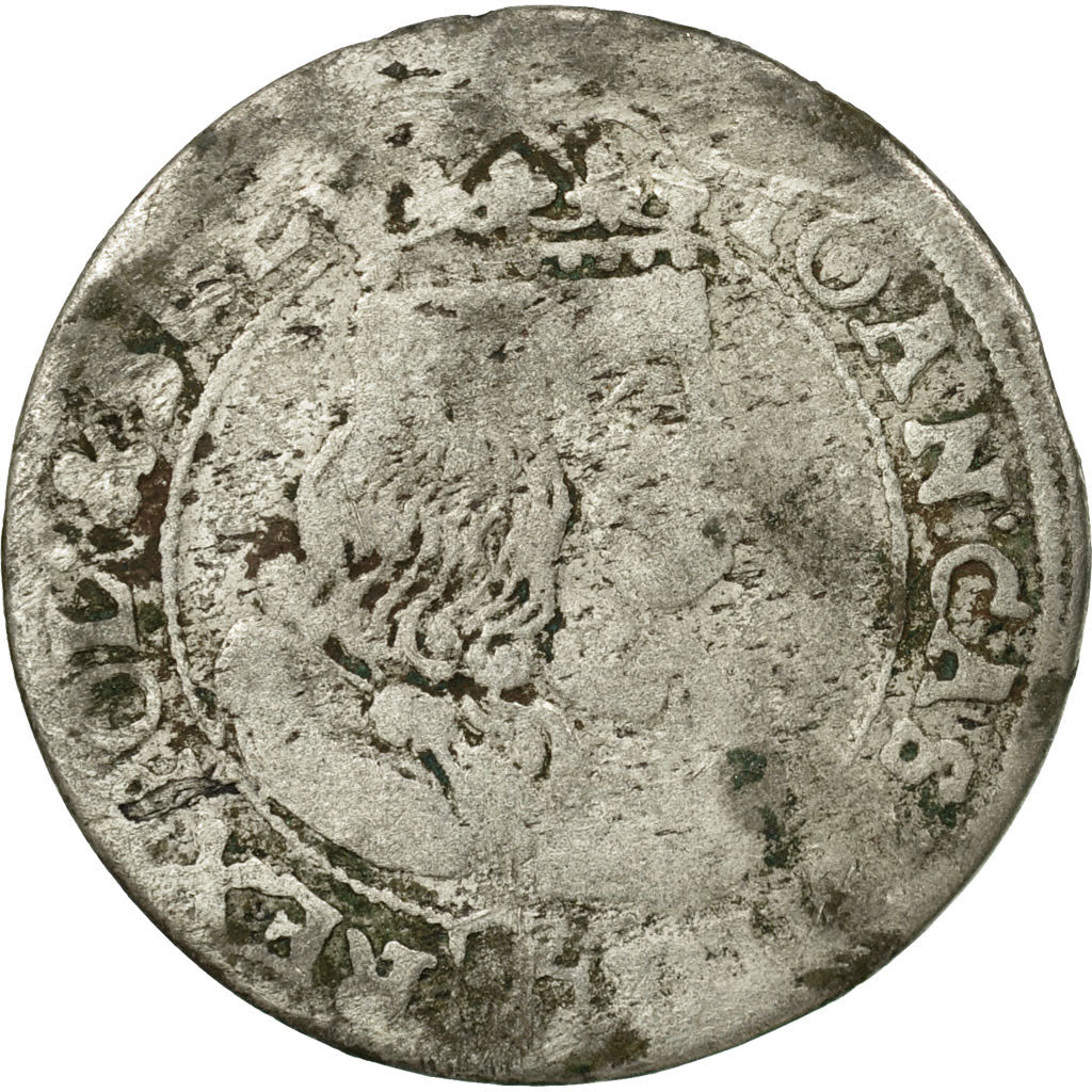 Monnaie, Pologne, Johann Casimir, 6 Groschen, 1667, B+, Argent, KM:91