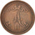 Moneta, Finlandia, Alexander II, 10 Pennia, 1866, BB, Rame, KM:5.1