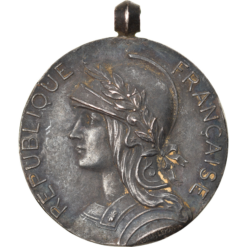 France, Medal, Médaille Coloniale, History, Lemaire, EF(40-45), Silver