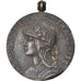 France, Medal, Médaille Coloniale, History, Lemaire, EF(40-45), Silver