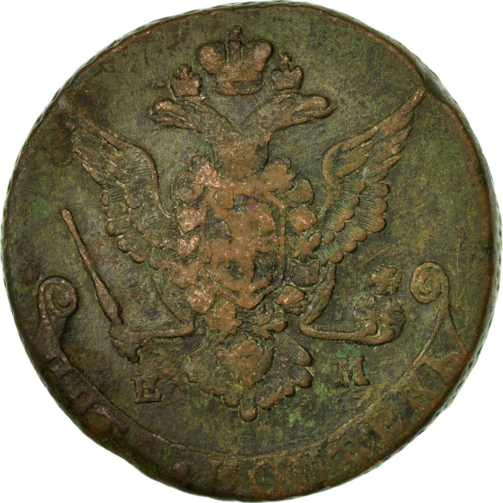Munten, Rusland, Catherine II, 5 Kopeks, 1778, Ekaterinbourg, ZF, Koper, KM:59.3
