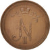 Moneda, Finlandia, Nicholas II, 10 Pennia, 1897, MBC, Cobre, KM:14