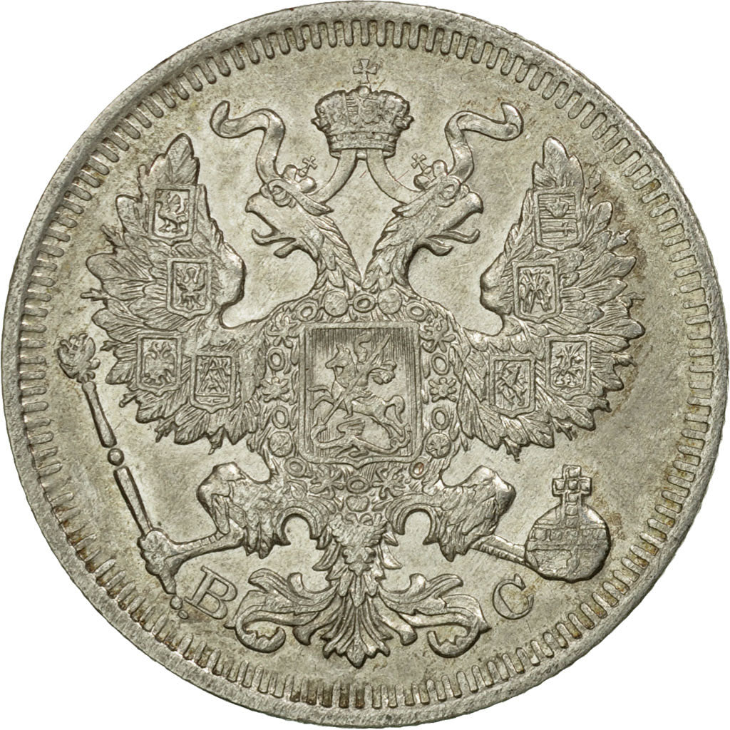 Moneta, Russia, Nicholas II, 20 Kopeks, 1913, Saint-Petersburg, AU(55-58)
