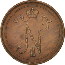 Finnland, Nicolas II, 10 Pennia, 1899, Copper, KM:14