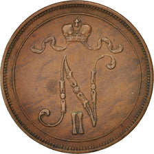 Finland, Nicholas II, 10 Pennia, 1899, Copper, KM:14