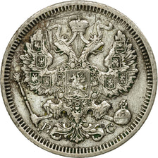 Coin, Russia, Nicholas II, 20 Kopeks, 1915, Saint-Petersburg, EF(40-45), Silver
