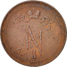 Finland, Nicholas II, 10 Pennia, 1900, Copper, KM:14