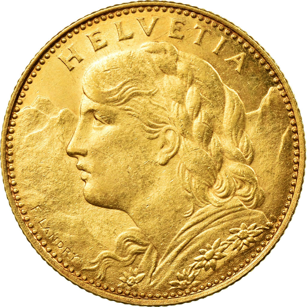 Moneta, Svizzera, 10 Francs, 1914, Bern, SPL-, Oro, KM:36