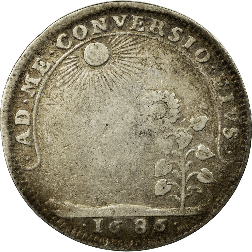 France, Jeton, Royal, Ville de Rouen, History, 1686, Louis XIV, VF(30-35)