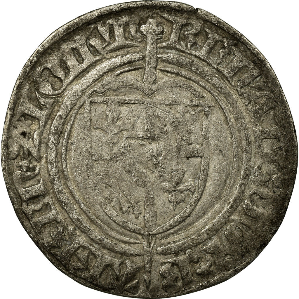 Coin, France, LORRAINE, René I d'Anjou, Blanc, Nancy, Boudeau 1489