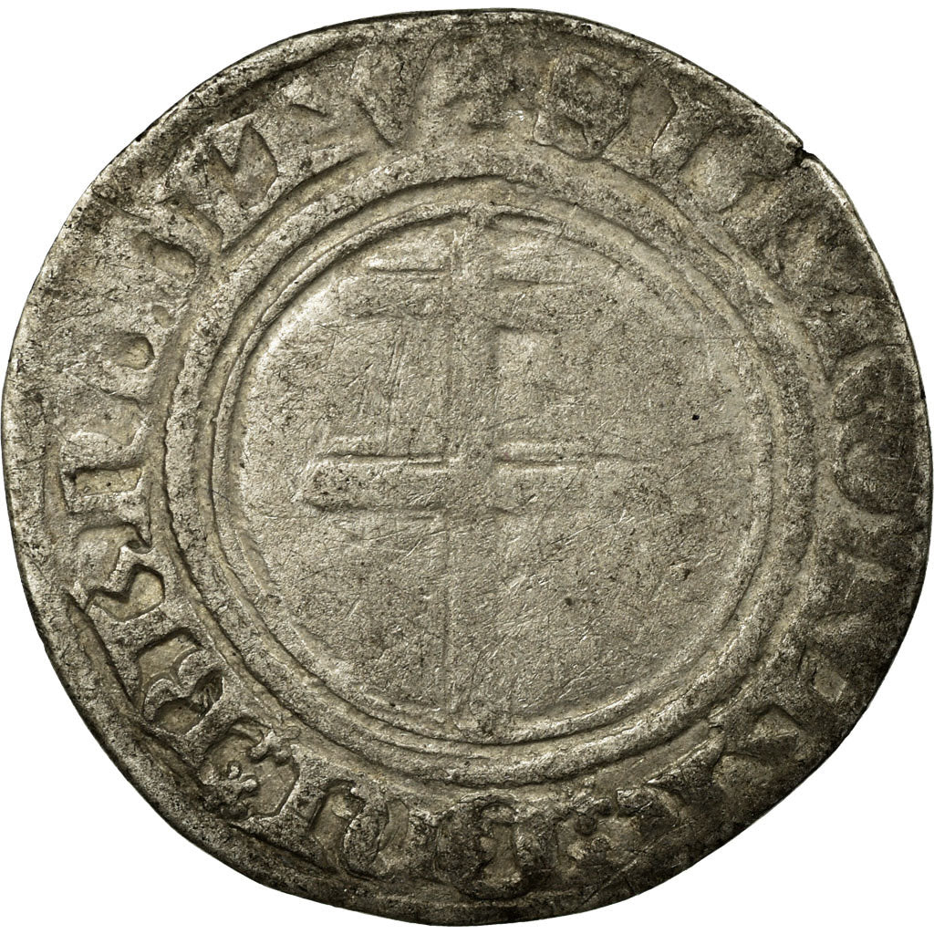 Coin, France, LORRAINE, René I d'Anjou, Blanc, Nancy, Boudeau 1489