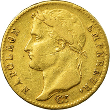 Coin, France, 20 Francs, 1815, Paris, Cent Jours, VF(30-35), Gold, KM:705.1