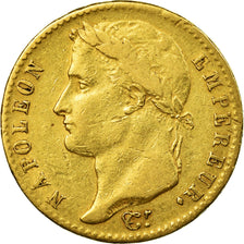 Coin, France, 20 Francs, 1815, Paris, Cent Jours, VF(30-35), Gold, KM:705.1