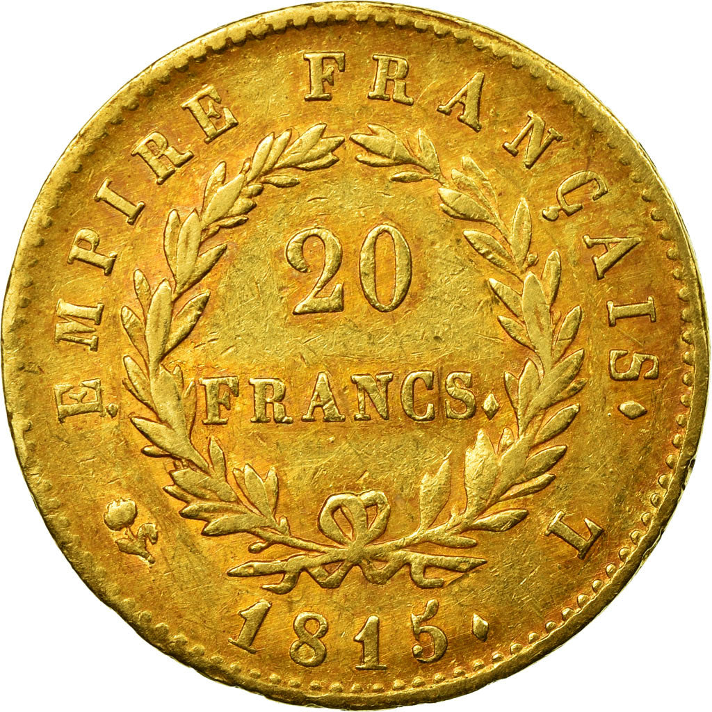 Moneta, Francia, 20 Francs, 1815, Bayonne, Cent Jours, BB, Oro, KM:705.2