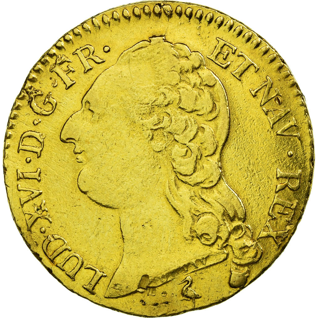 Monnaie, France, Louis XVI, Louis d'or à la tête nue, 1786, Paris, Gadoury 361