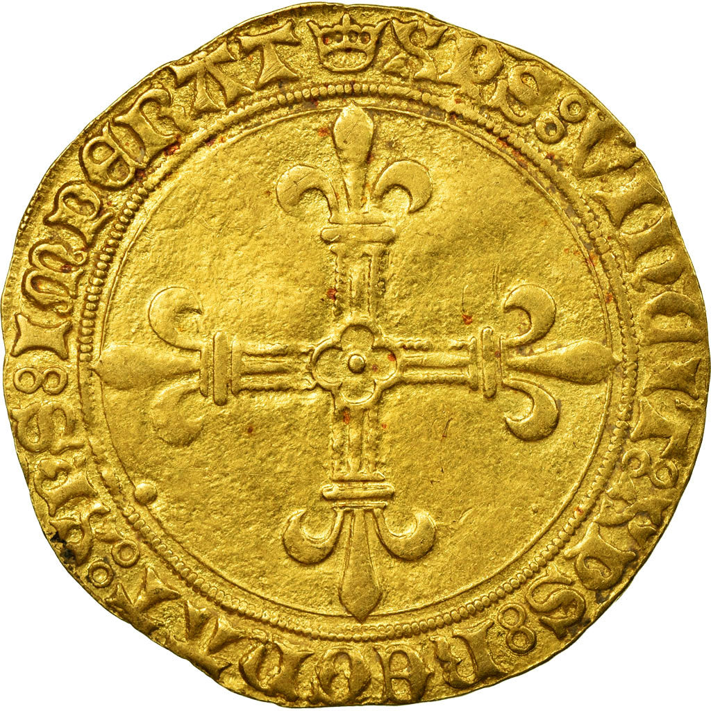 Munten, Frankrijk, Louis XI, Ecu d'or, Saint Lô, ZF, Goud, Duplessy:544