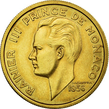 Coin, Monaco, 100 Francs, 1956, MS(64), Gold, KM:E36, Gadoury:MC 143