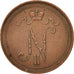 Moneda, Finlandia, Nicholas II, 10 Pennia, 1911, MBC, Cobre, KM:14