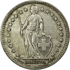 Coin, Switzerland, 2 Francs, 1944, Bern, EF(40-45), Silver, KM:21
