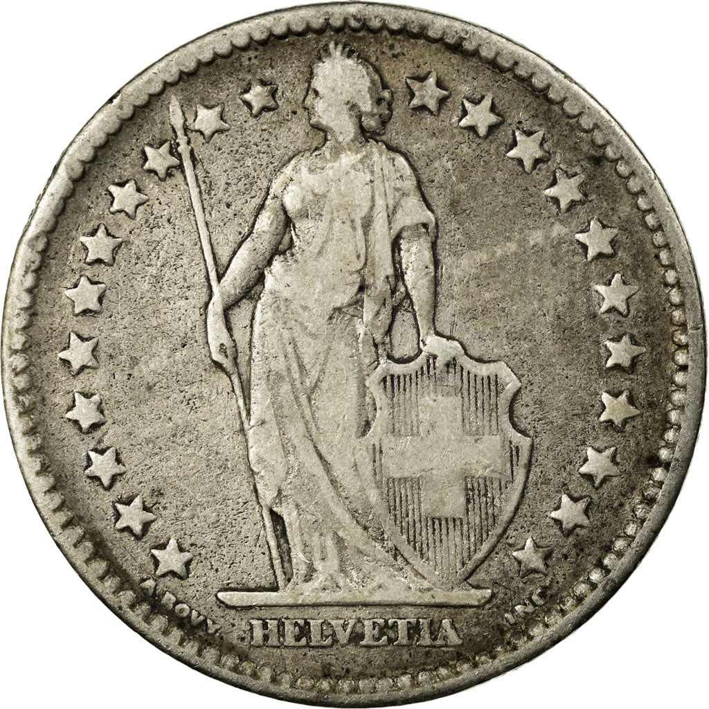 Monnaie, Suisse, 2 Francs, 1875, Bern, TB, Argent, KM:21