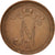 Moneda, Finlandia, Nicholas II, 10 Pennia, 1915, MBC, Cobre, KM:14