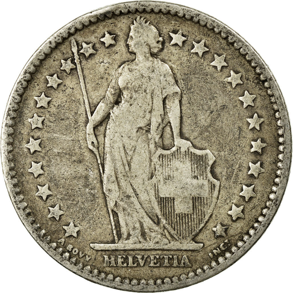 Monnaie, Suisse, 2 Francs, 1875, Bern, TB, Argent, KM:21