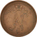 Finland, Nicolas II, 10 Pennia, 1916, Copper, KM:14
