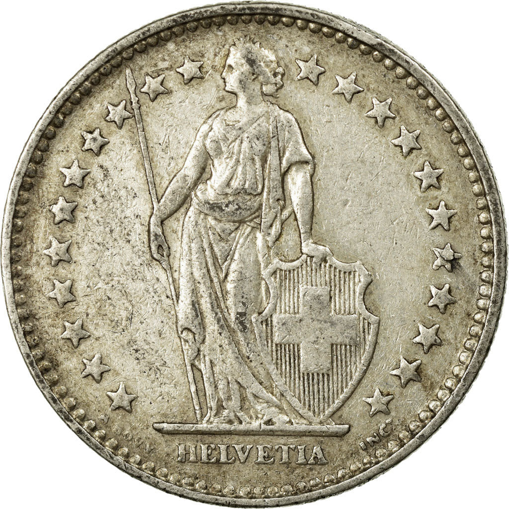 Moneta, Svizzera, 2 Francs, 1928, Bern, BB, Argento, KM:21