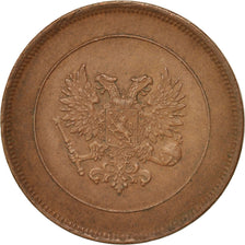 Finland, Nicholas II, 10 Pennia, 1917, Copper, KM:18