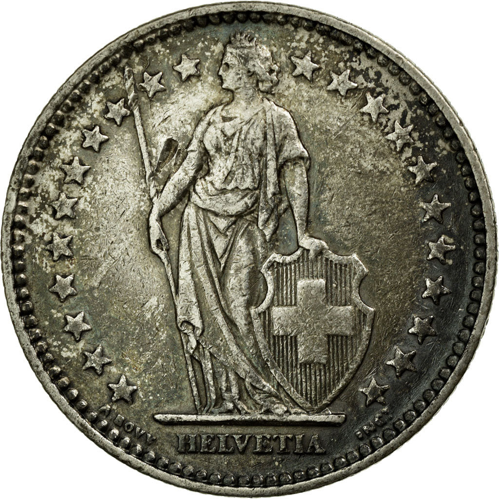 Coin, Switzerland, 2 Francs, 1940, Bern, EF(40-45), Silver, KM:21