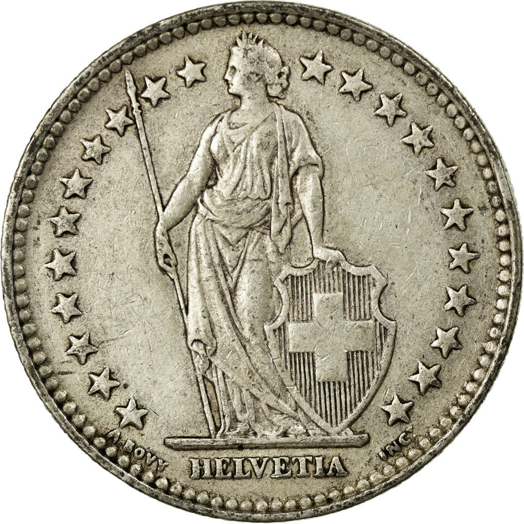 Coin, Switzerland, 2 Francs, 1940, Bern, EF(40-45), Silver, KM:21