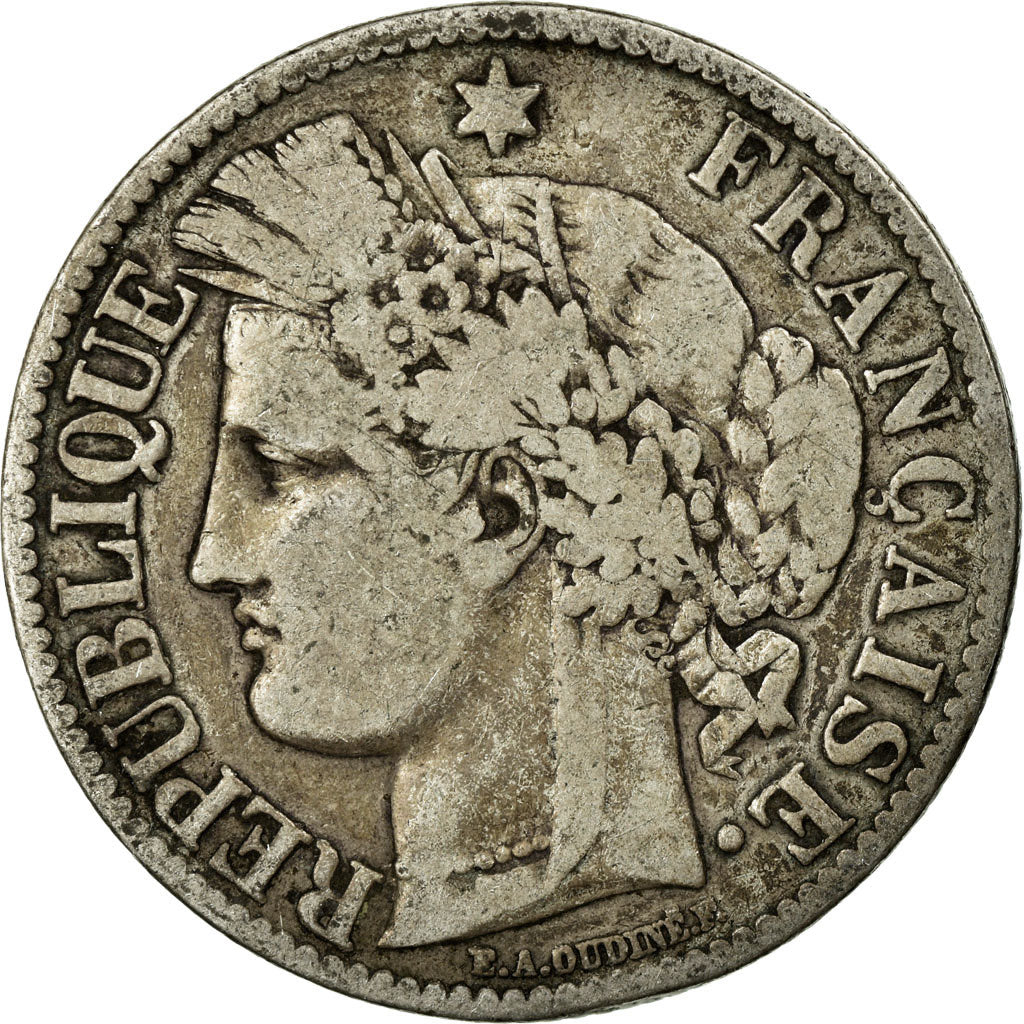 Monnaie, France, Cérès, 2 Francs, 1873, Paris, TB, Argent, Gadoury:530a